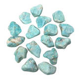 Matte Finish Tumbled Amazonite with Mica Inclusions