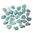 Matte Finish Tumbled Amazonite with Mica Inclusions