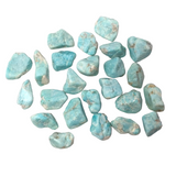 Matte Finish Tumbled Amazonite with Mica Inclusions