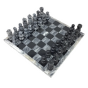 Hand Carved Mexican Onyx Stone Chess Set - Medium 10.5"