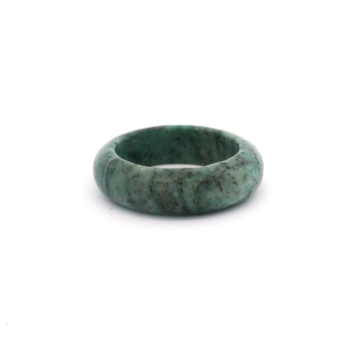 Gray Jade Gemstone Ring