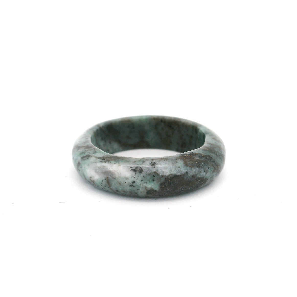 Gray Jade Gemstone Ring