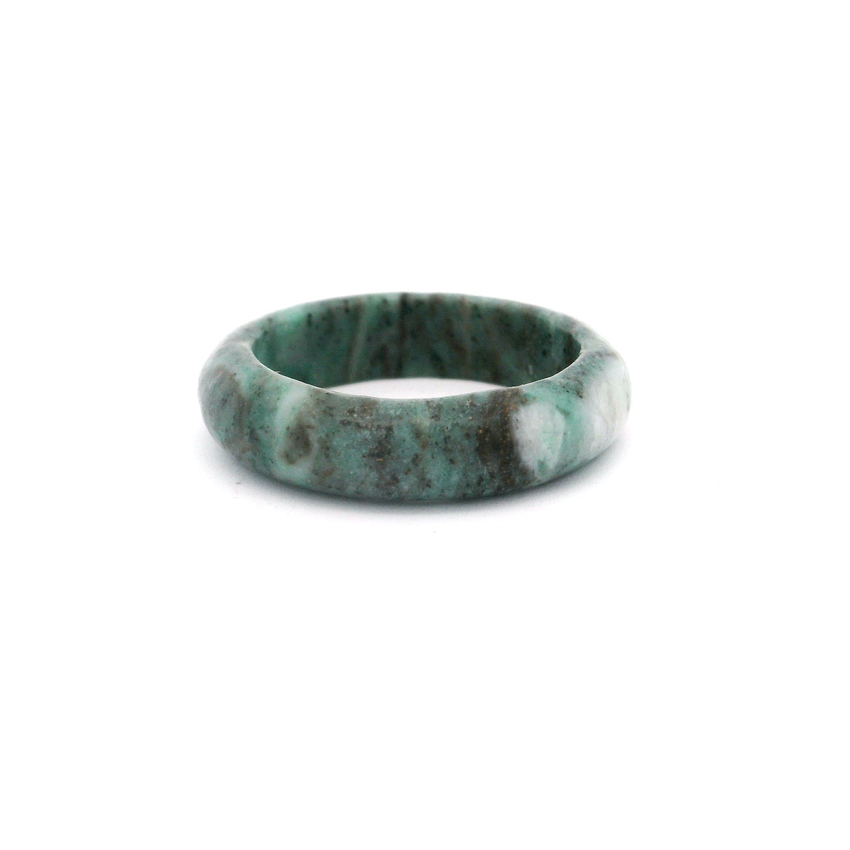 Gray Jade Gemstone Ring