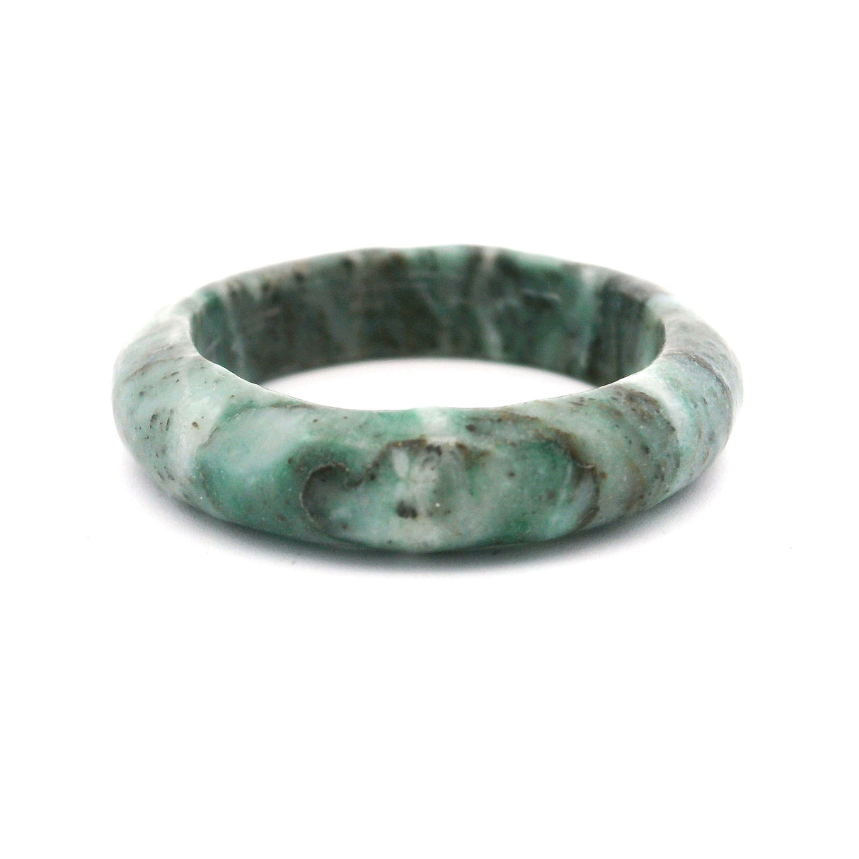 Gray Jade Gemstone Ring