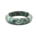 Gray Jade Gemstone Ring