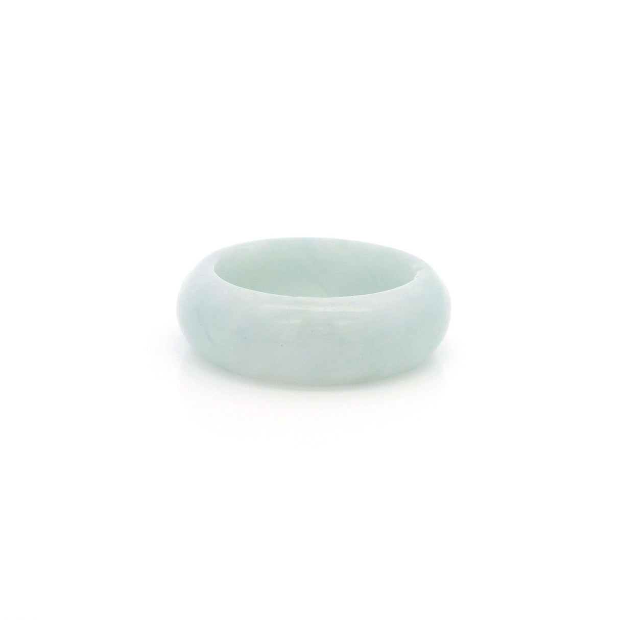 Burmese Jade Gemstone Ring - Solid Stone Carving