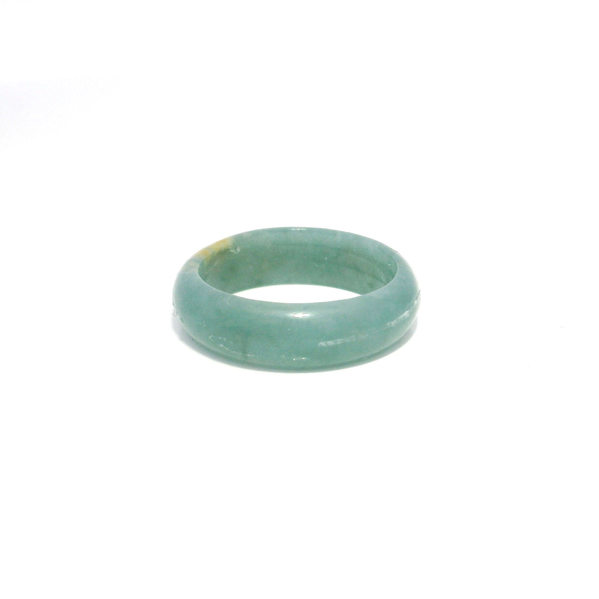 Guatemala Jade Gemstone Ring - Solid Stone Carving
