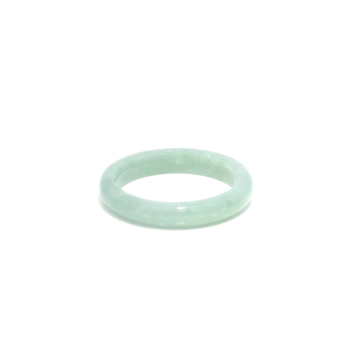 Guatemala Jade Gemstone Ring - Solid Stone Carving