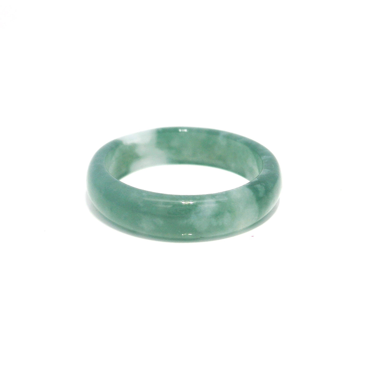 Guatemala Jade Gemstone Ring - Solid Stone Carving
