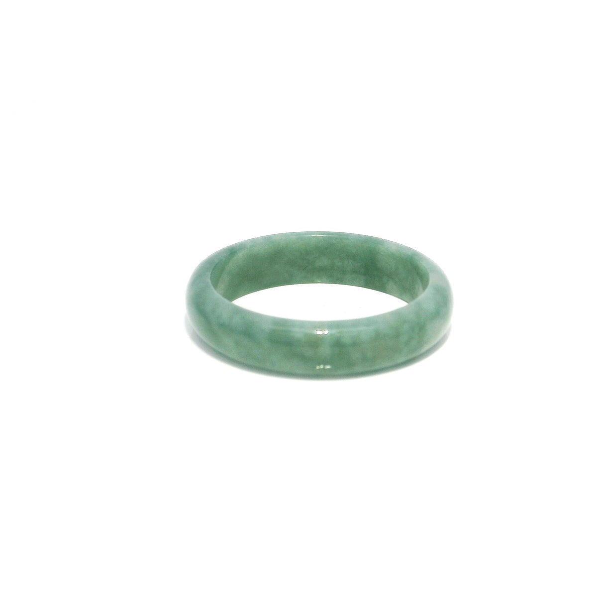 Guatemala Jade Gemstone Ring - Solid Stone Carving