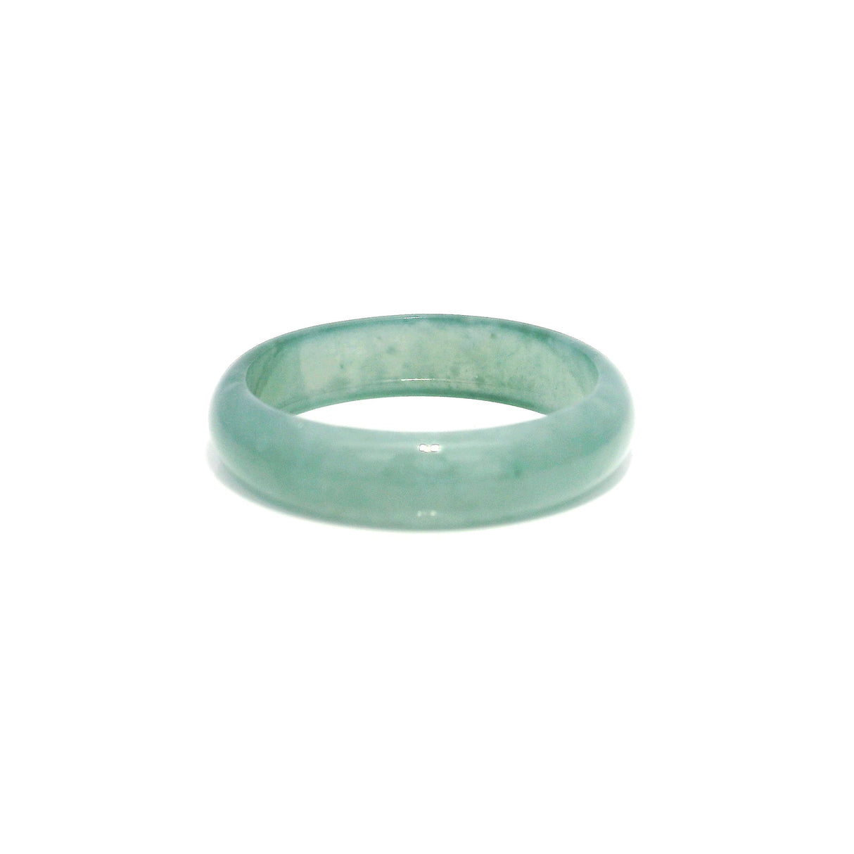 Guatemala Jade Gemstone Ring - Solid Stone Carving