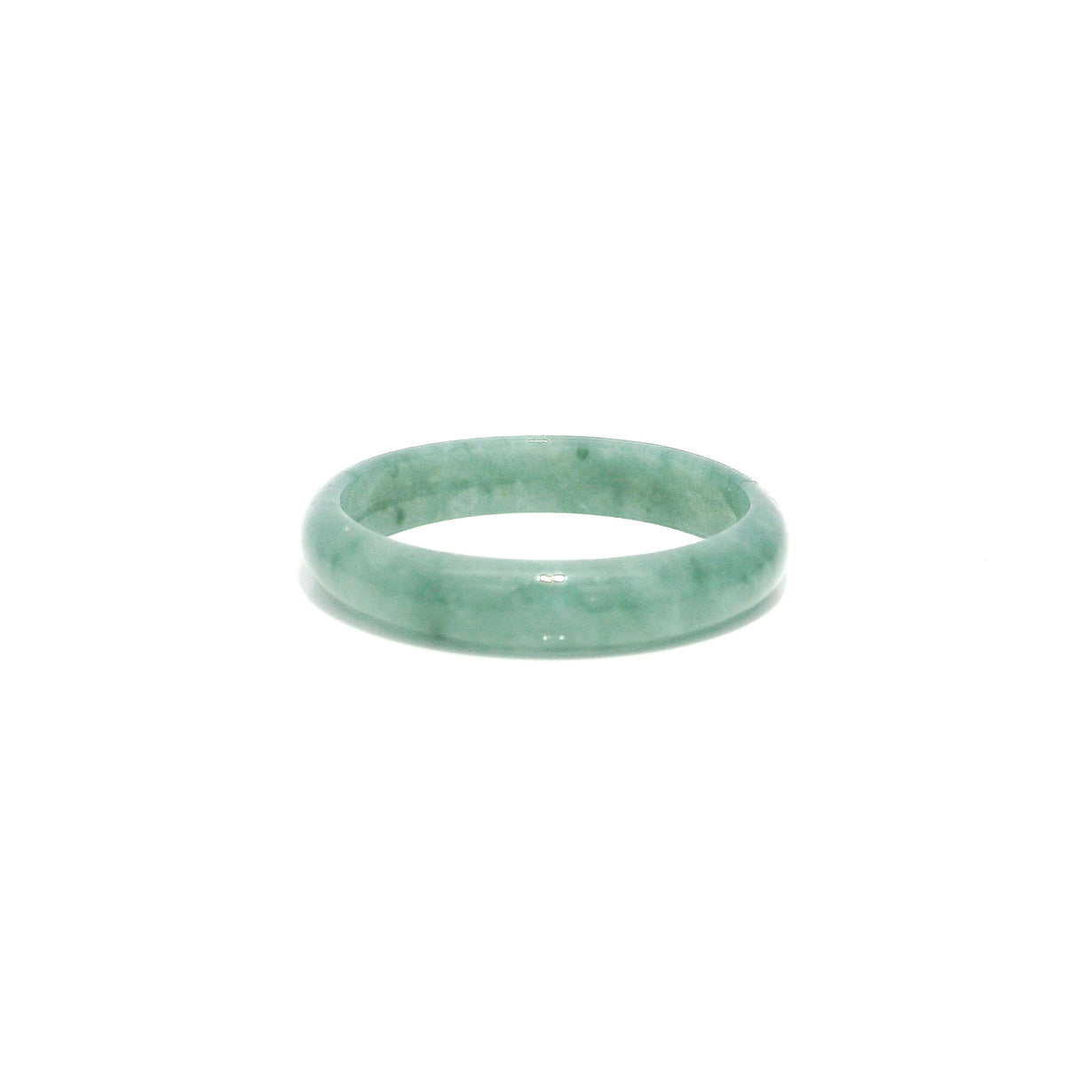 Guatemala Jade Gemstone Ring - Solid Stone Carving