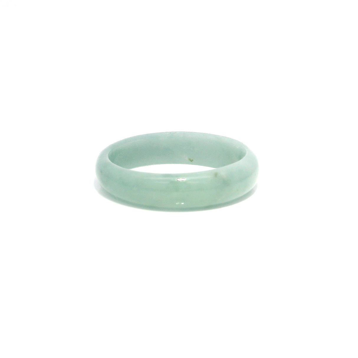 Guatemala Jade Gemstone Ring - Solid Stone Carving