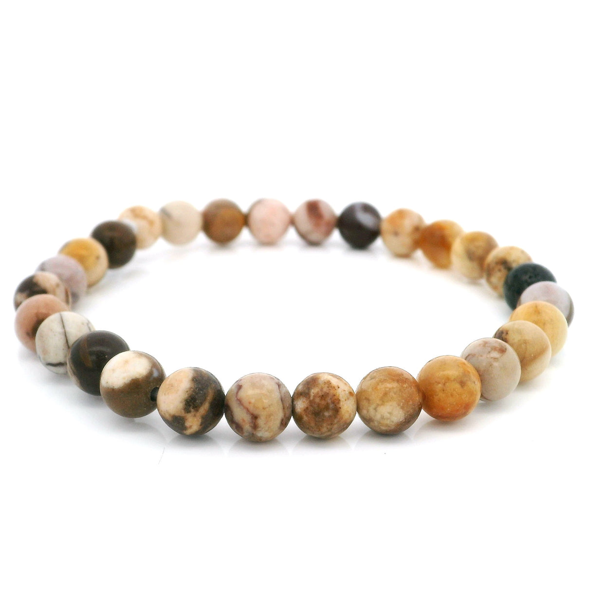 Chocolate Jasper Beaded Bracelet 6.5mm Rounds
