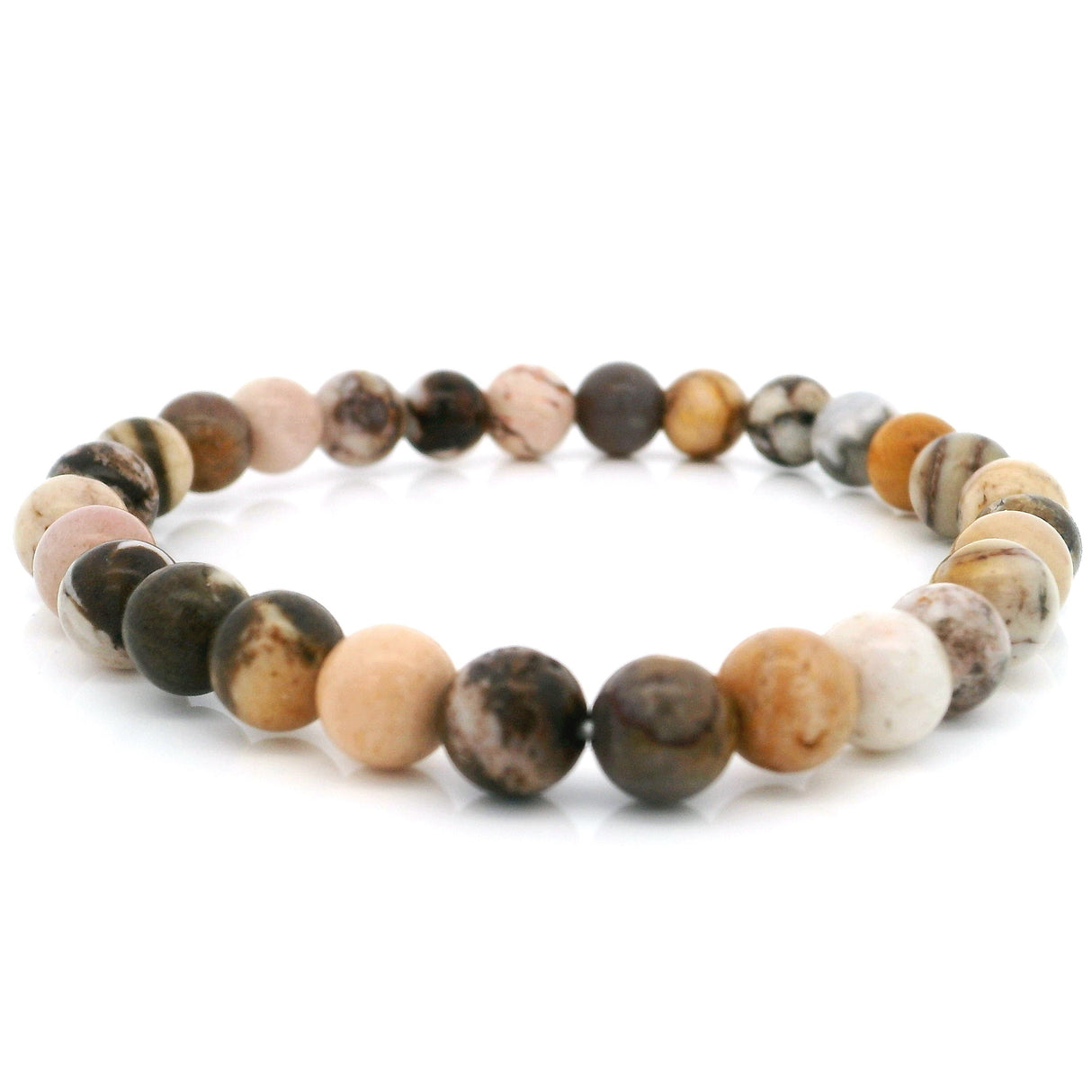 Chocolate Jasper Beaded Bracelet 6.5mm Rounds