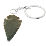 Jasper Arrowhead Keychain