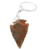 Jasper Arrowhead Keychain