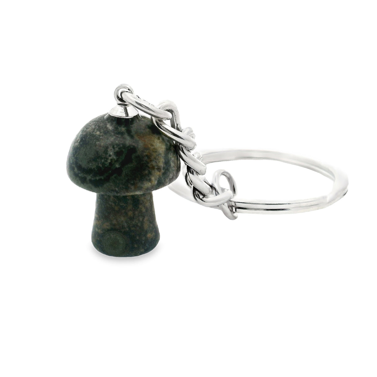 Kambaba Jasper Mushroom Keychain