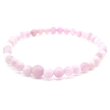 Kunzite Beaded Bracelet - 4.5-5mm Rounds