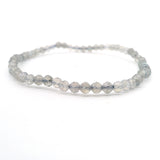 Labradorite Beaded Bracelet 3mm Faceted Rounds