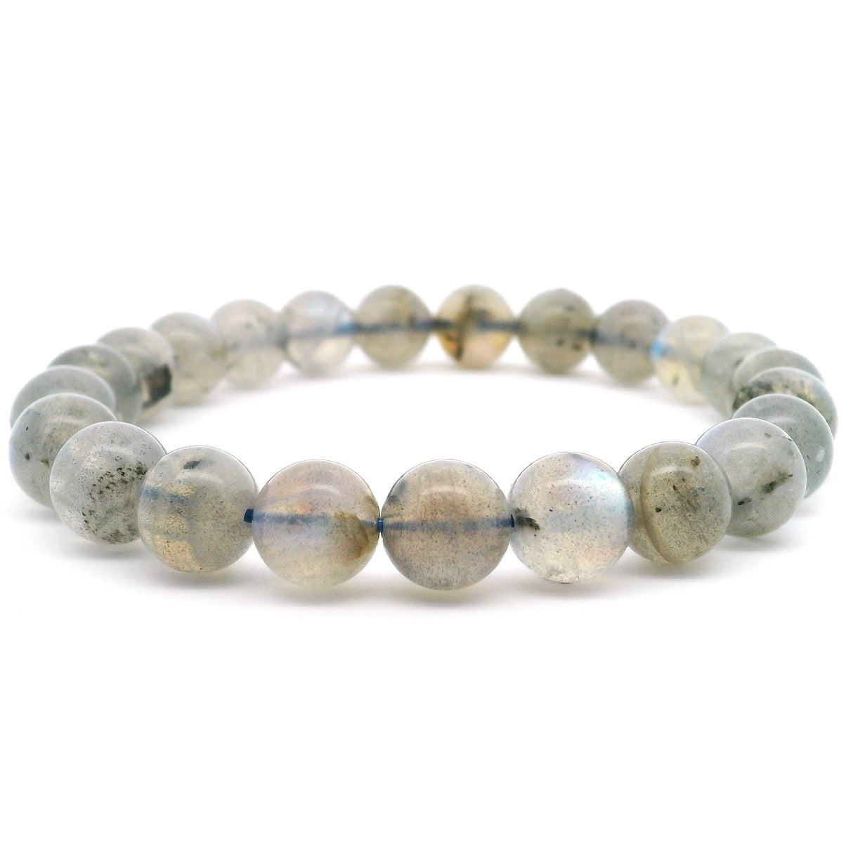 Labradorite Beaded Bracelet 8.5mm Rounds