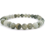 Milky Labradorite Beaded Bracelet 6mm Rounds