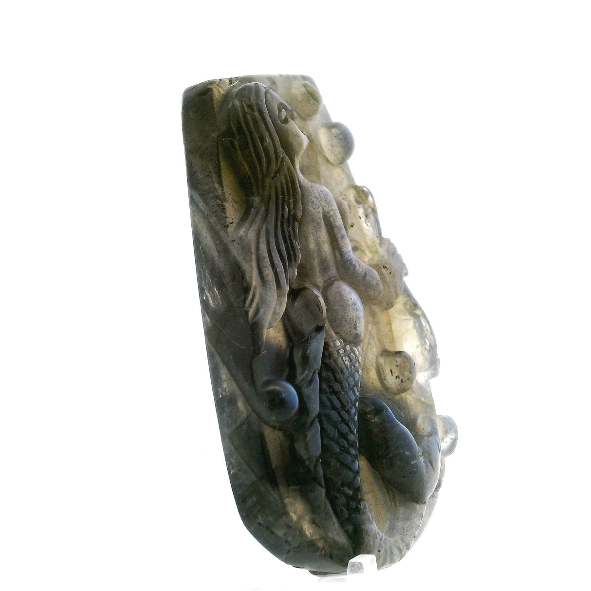 AA+ Labradorite Mermaid Carving 2"