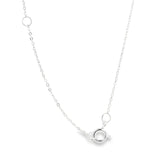 Collier grenat facetté - 3 ovales facettés sertis sur argent sterling 925 avec chaîne de 45 cm