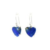 Prong Set Lapis Lazuli Cabochon Dangle Earrings