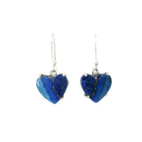 Prong Set Lapis Lazuli Cabochon Dangle Earrings