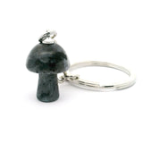 Larvikite Mushroom Keychain