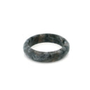 Larvikite Gemstone Ring - Solid Stone Carving