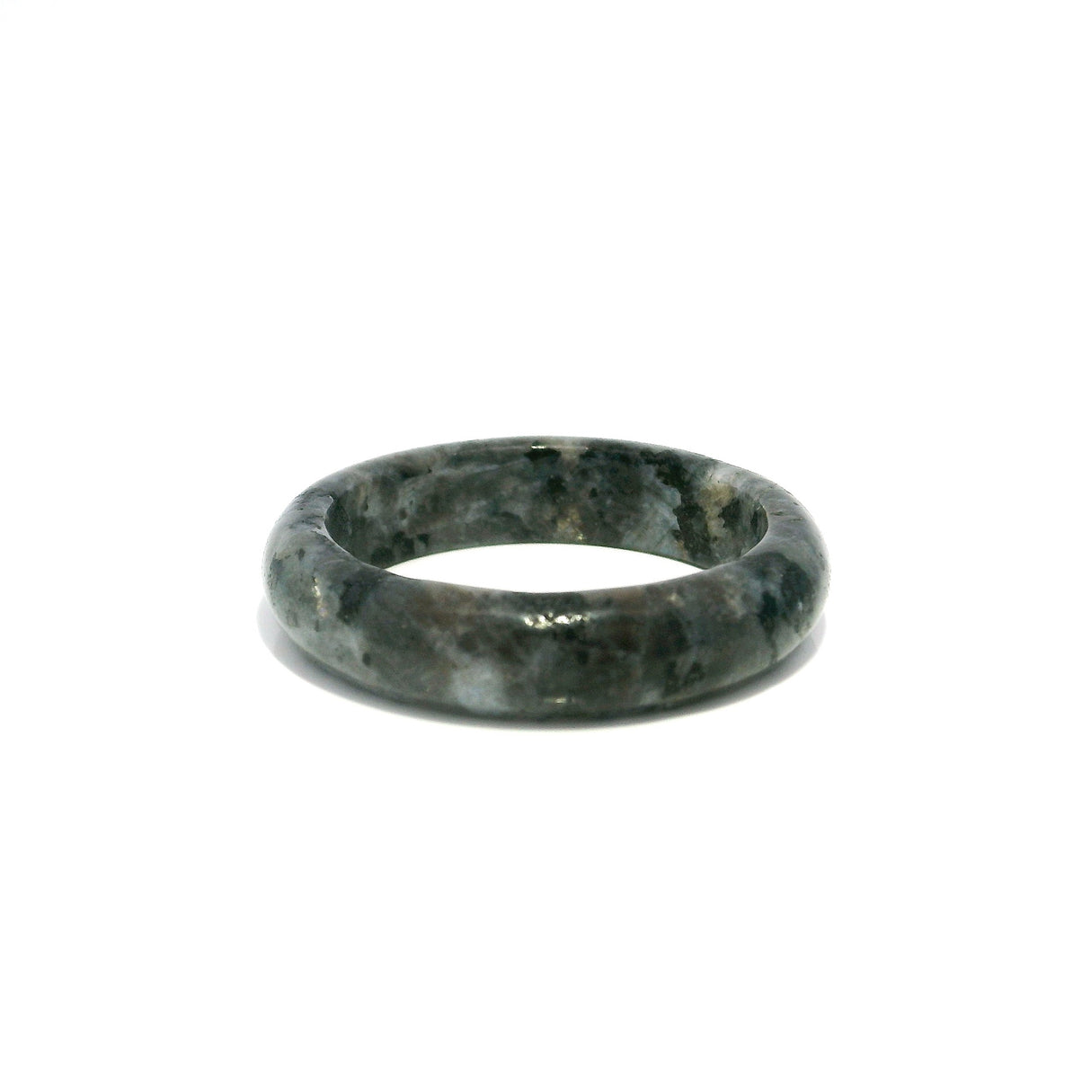 Larvikite Gemstone Ring - Solid Stone Carving