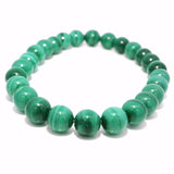 Genuine A+ Malachite Beaded Bracelet - 7mm - 7.5mm Rounds