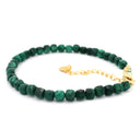 Faceted Beaded Bracelet with Gold Plated Lobster Clasp & Extender