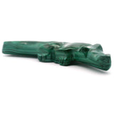 Malachite Animal Carving - Alligator