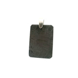 Muonionalusta Meteorite Pendant (Non-Plated) Clear Coated With Pinch Bail