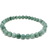Nephrite Jade Beaded Bracelet - 5.5-6mm Rounds