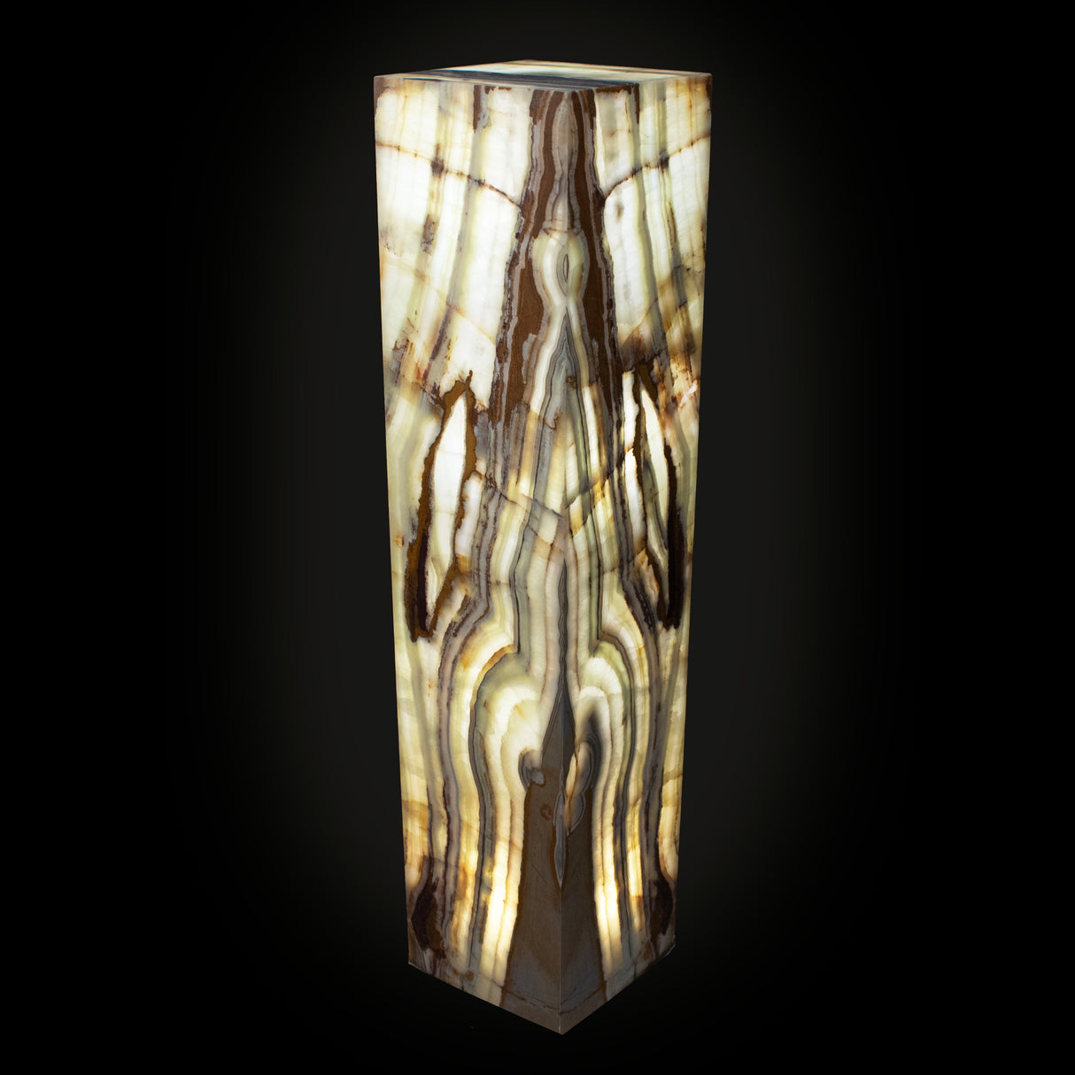 Green Talan Onyx Luminary Pedestal
