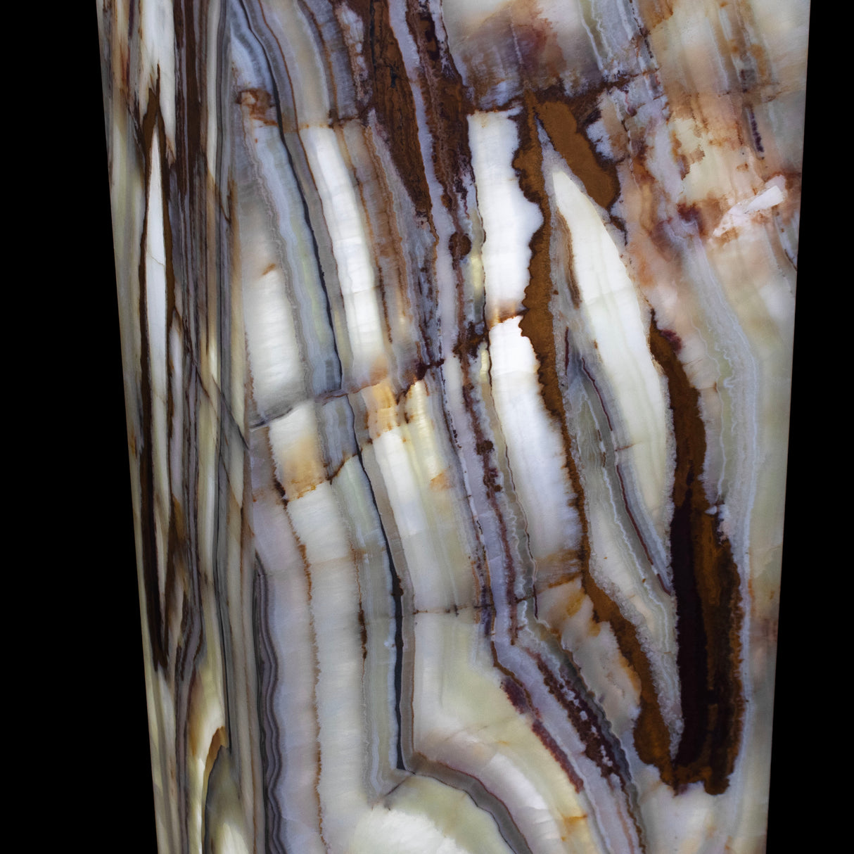 Green Talan Onyx Luminary Pedestal
