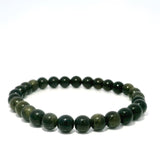 Gold Sheen Obsidian Beaded Bracelet - 6-6.5 mm Round
