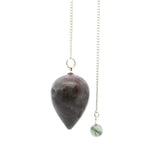 Ocean Jasper Droplet Gemstone Pendulum