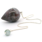 Ocean Jasper Droplet Gemstone Pendulum