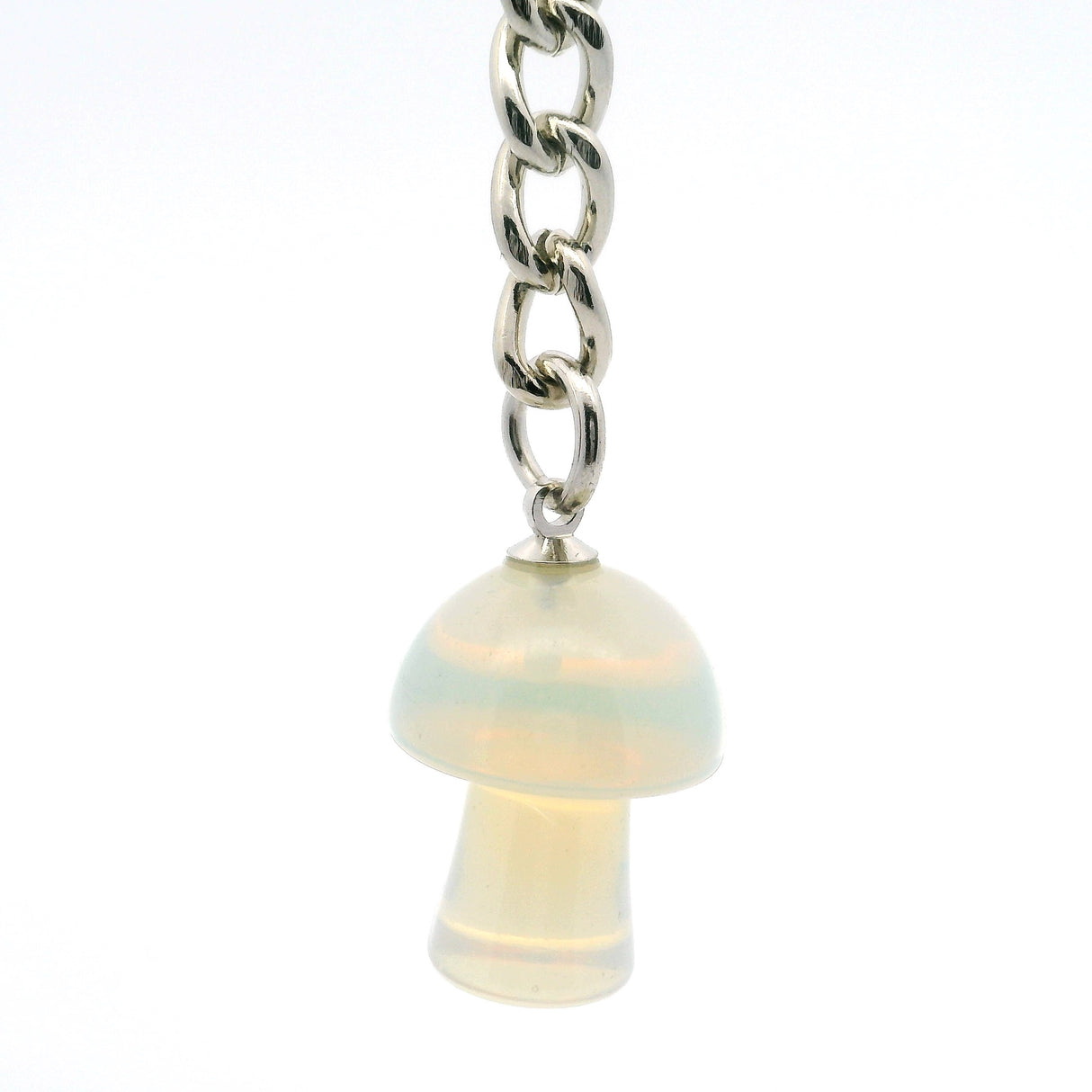 Opalite Mushroom Keychain