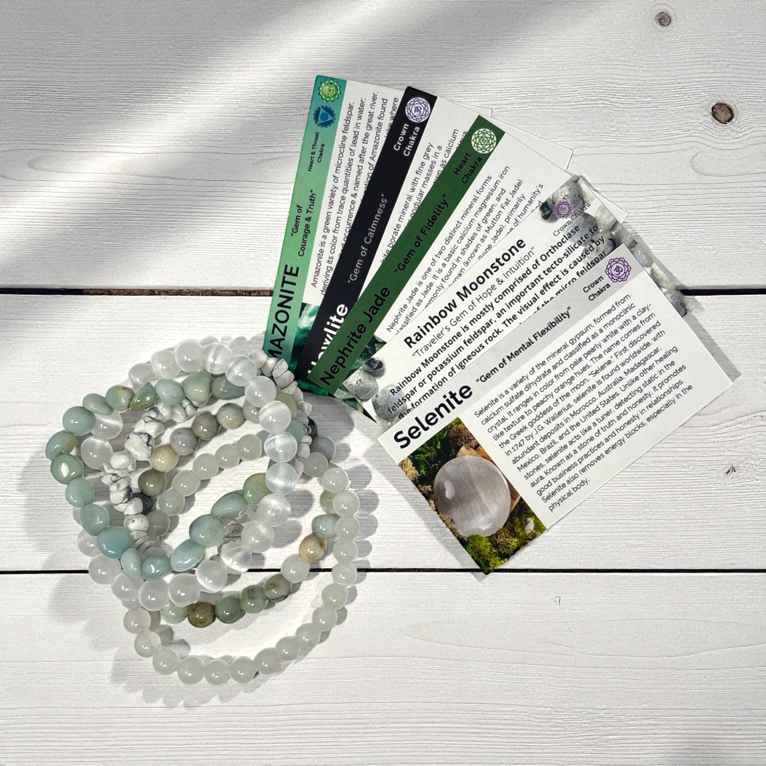 Intuition Intention Beaded Bracelet Set of 5