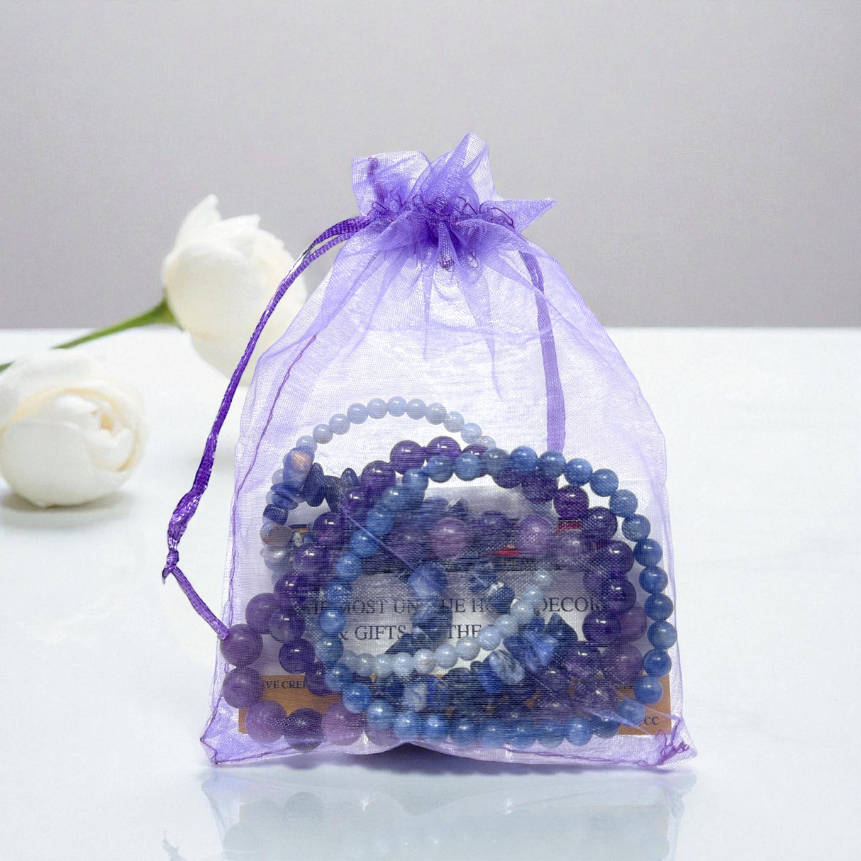 Meditation Intention Beaded Bracelet Set of 5