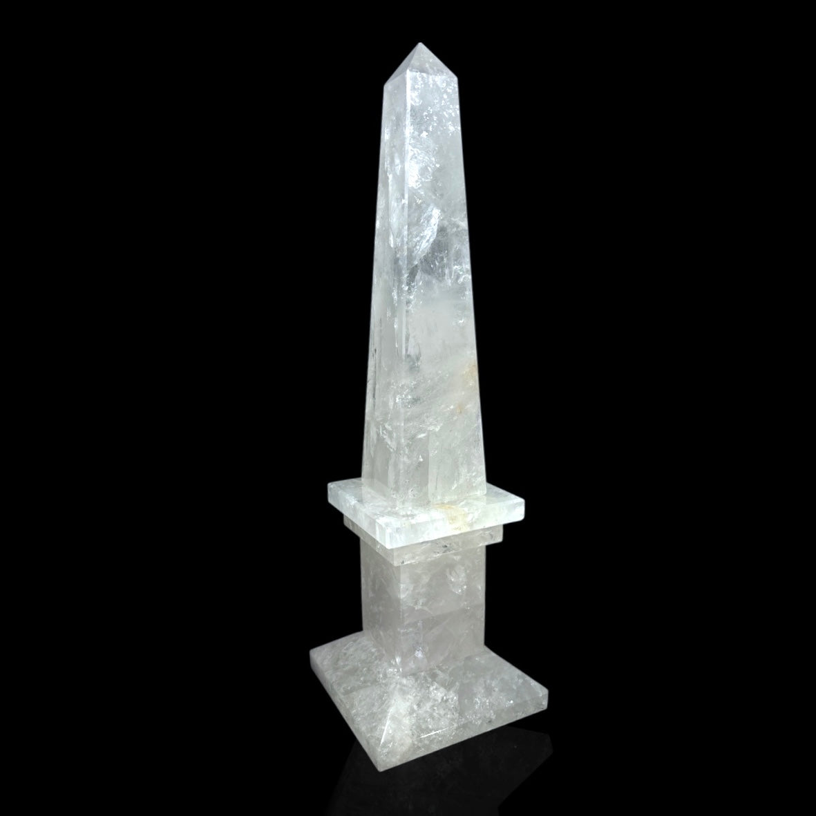 Large Clear Quartz Obelisks