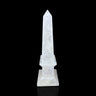 Medium Clear Quartz Obelisk with Rainbow Inclusions