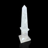Medium Clear Quartz Obelisk with Rainbow Inclusions
