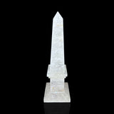 Medium Clear Quartz Obelisk with Rainbow Inclusions